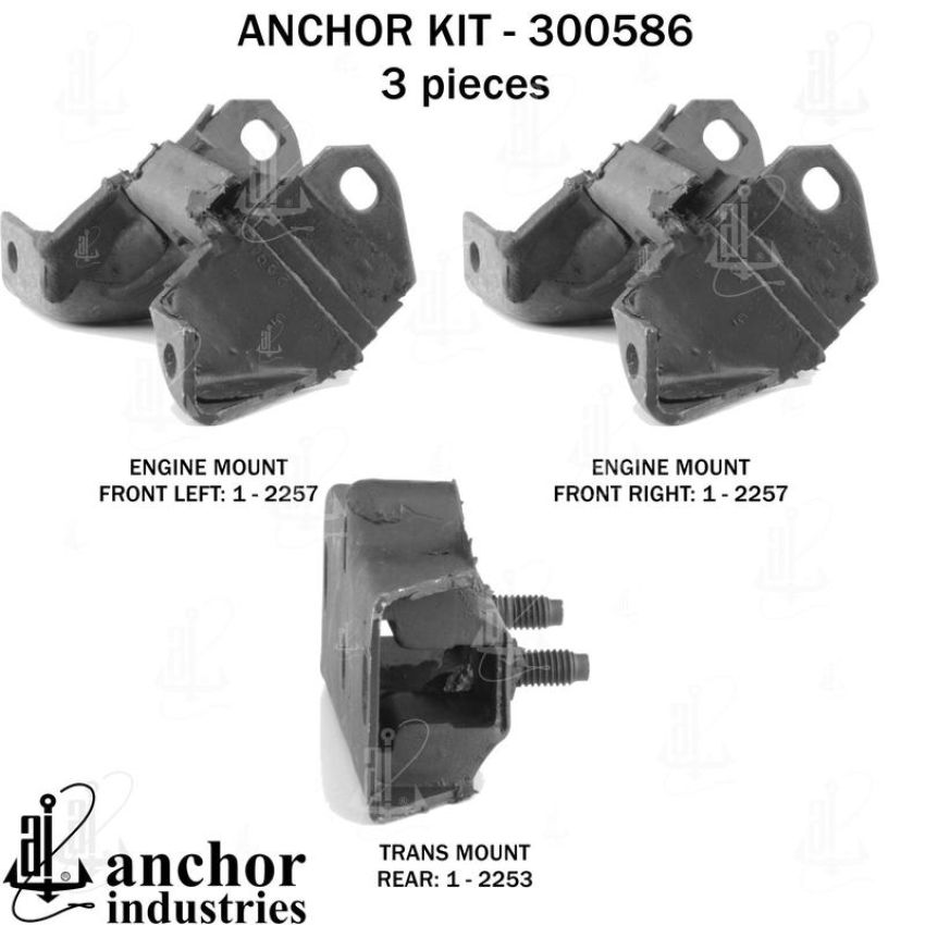 ANCHOR MOUNTS 300586 ENGINE MNT KIT