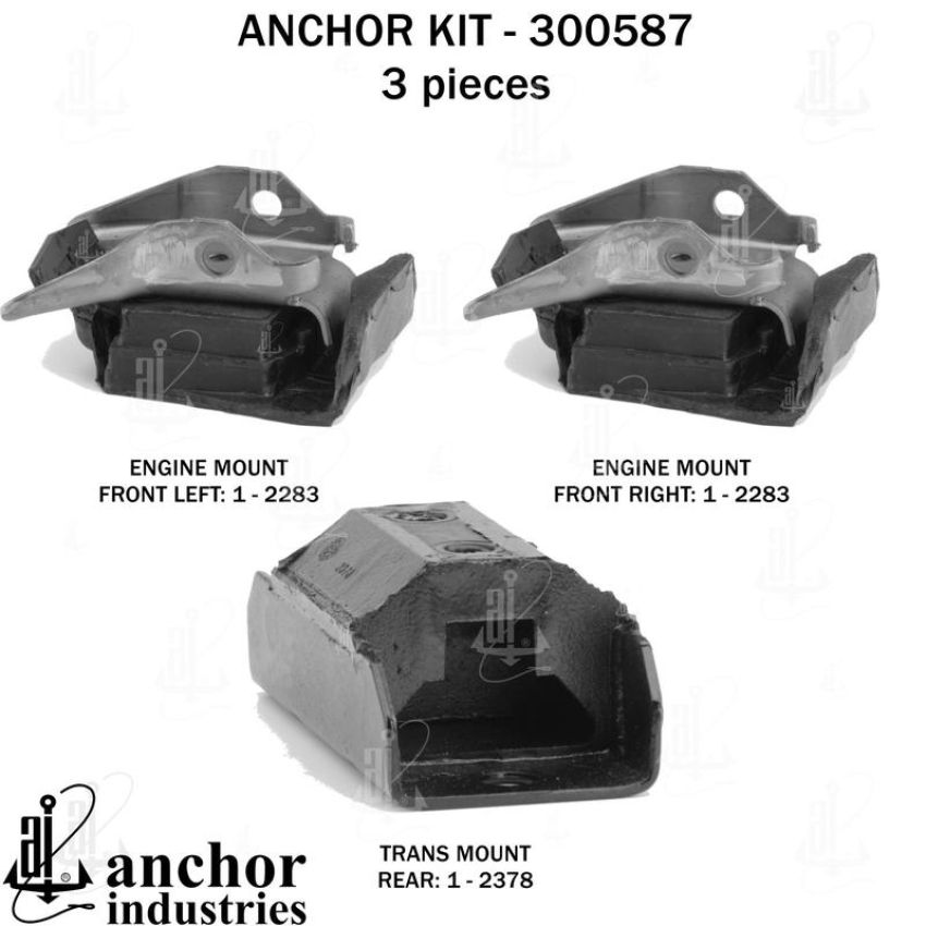 ANCHOR MOUNTS 300587 ENGINE MNT KIT