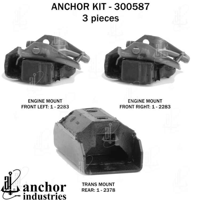 ANCHOR MOUNTS 300587 ENGINE MNT KIT