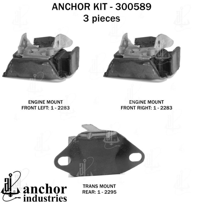 ANCHOR MOUNTS 300589 ENGINE MNT KIT
