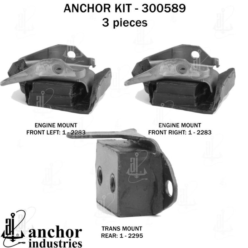 ANCHOR MOUNTS 300589 ENGINE MNT KIT