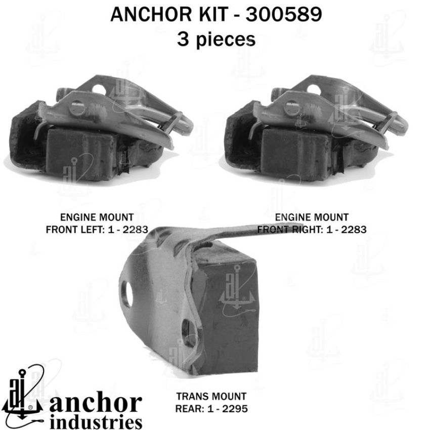 ANCHOR MOUNTS 300589 ENGINE MNT KIT