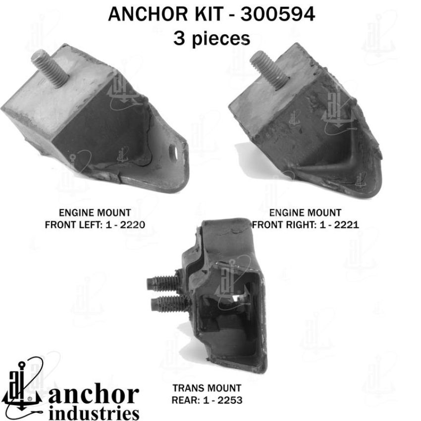 ANCHOR MOUNTS 300594 ENGINE MNT KIT