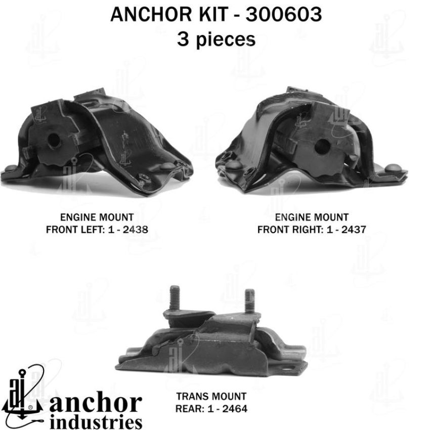 ANCHOR MOUNTS 300603 ENGINE MNT KIT