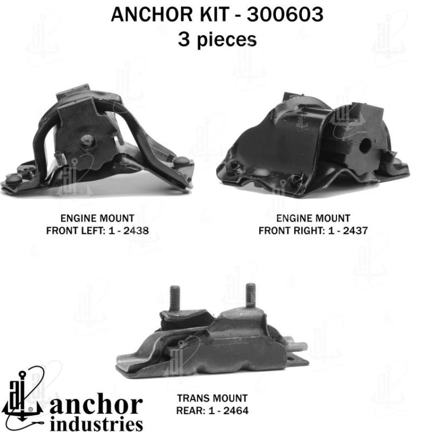 ANCHOR MOUNTS 300603 ENGINE MNT KIT