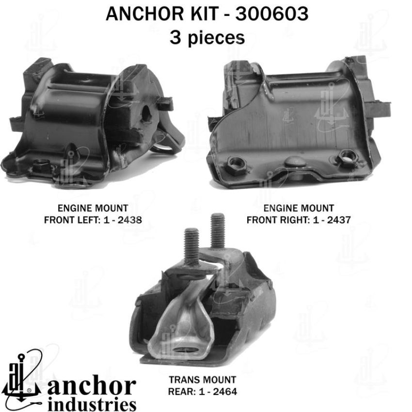 ANCHOR MOUNTS 300603 ENGINE MNT KIT