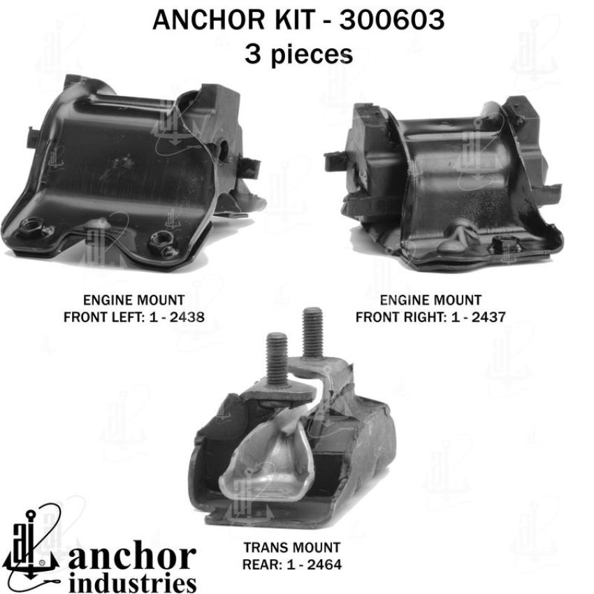 ANCHOR MOUNTS 300603 ENGINE MNT KIT