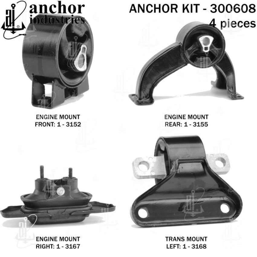 ANCHOR MOUNTS 300608 ENGINE MNT KIT