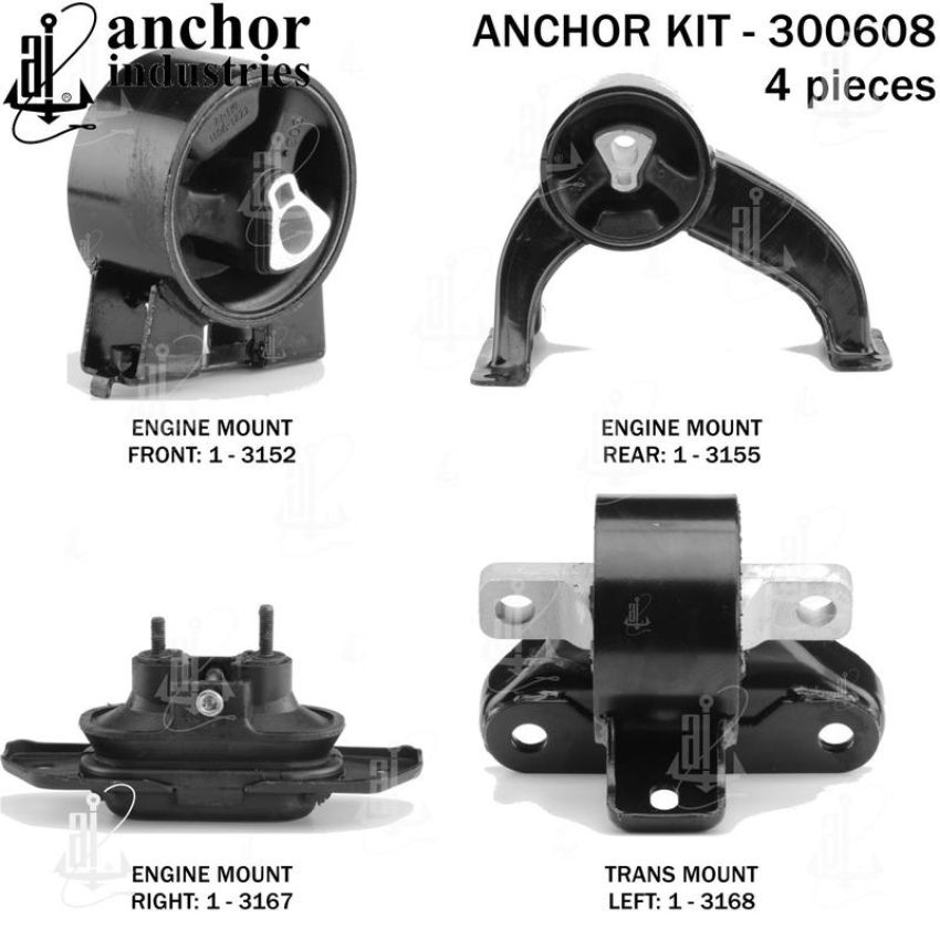 ANCHOR MOUNTS 300608 ENGINE MNT KIT