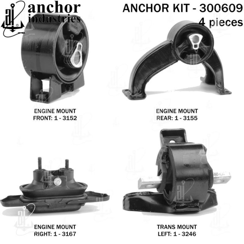 ANCHOR MOUNTS 300609 ENGINE MNT KIT