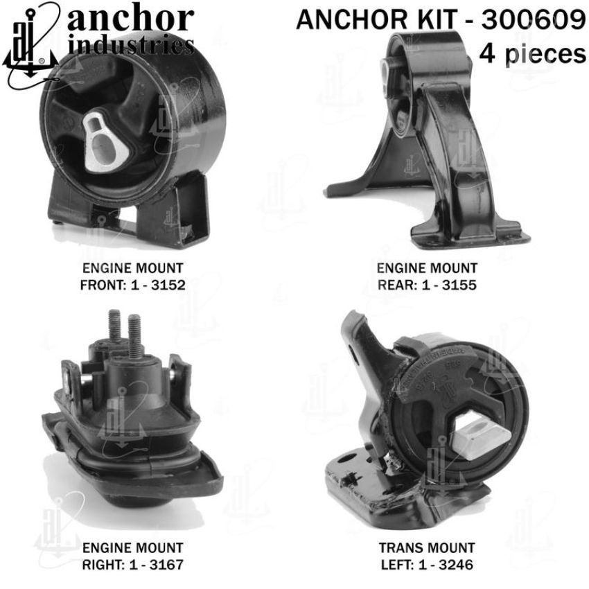 ANCHOR MOUNTS 300609 ENGINE MNT KIT