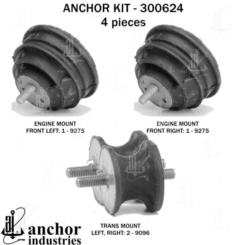 ANCHOR MOUNTS 300624 ENGINE MNT KIT