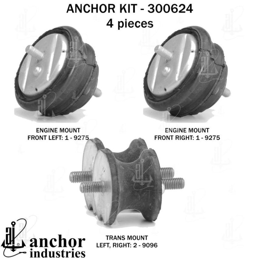 ANCHOR MOUNTS 300624 ENGINE MNT KIT