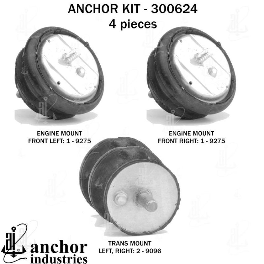 ANCHOR MOUNTS 300624 ENGINE MNT KIT