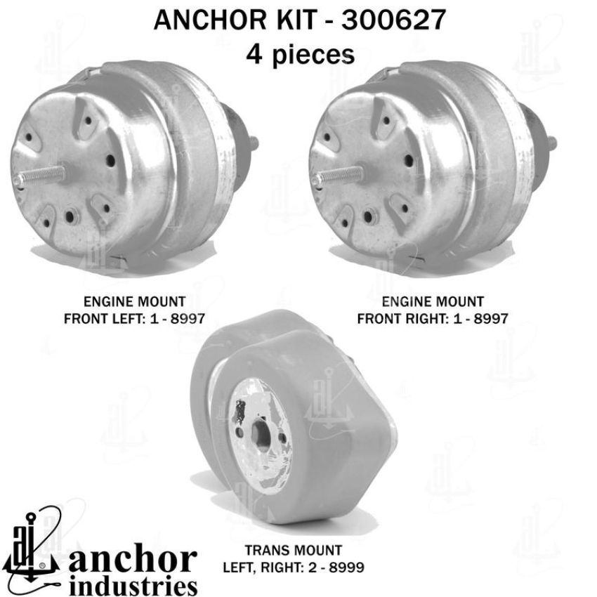 ANCHOR MOUNTS 300627 ENGINE MNT KIT