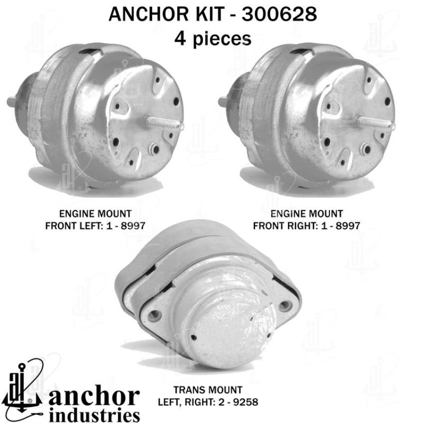 ANCHOR MOUNTS 300628 ENGINE MNT KIT