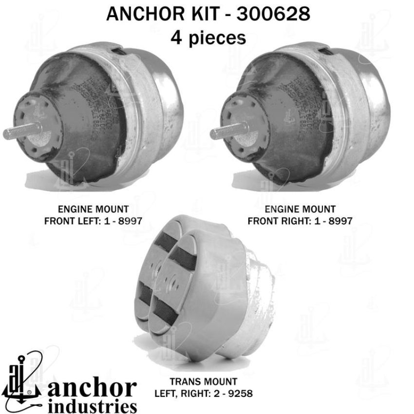 ANCHOR MOUNTS 300628 ENGINE MNT KIT