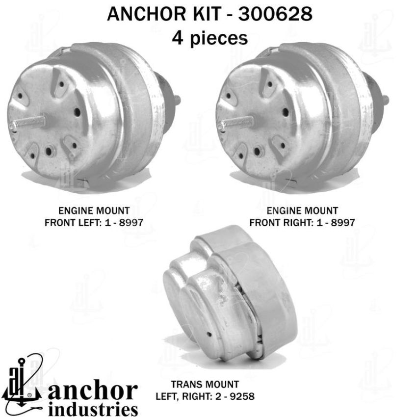 ANCHOR MOUNTS 300628 ENGINE MNT KIT