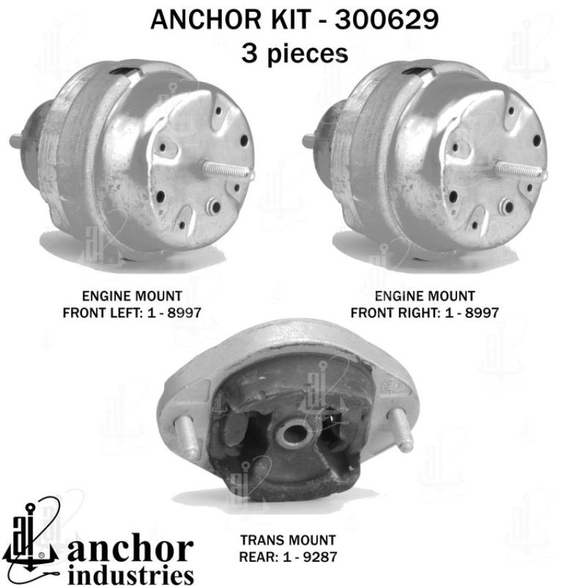ANCHOR MOUNTS 300629 ENGINE MNT KIT