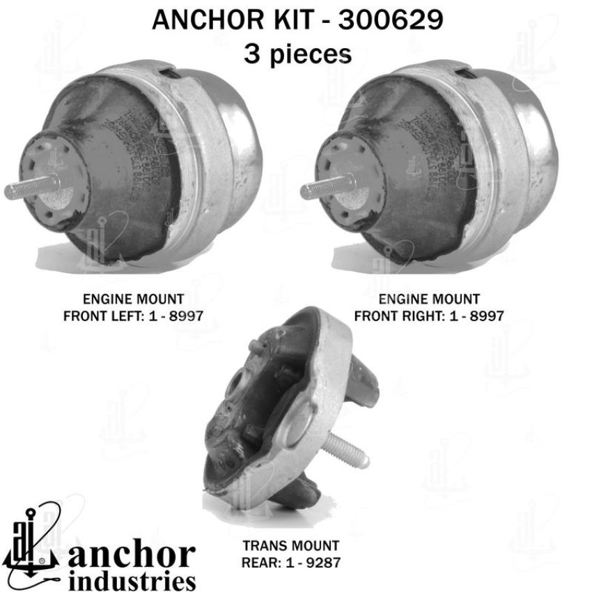 ANCHOR MOUNTS 300629 ENGINE MNT KIT