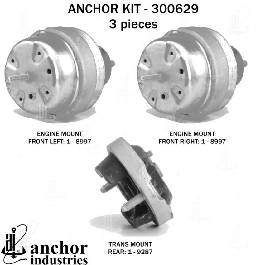 ANCHOR MOUNTS 300629 ENGINE MNT KIT