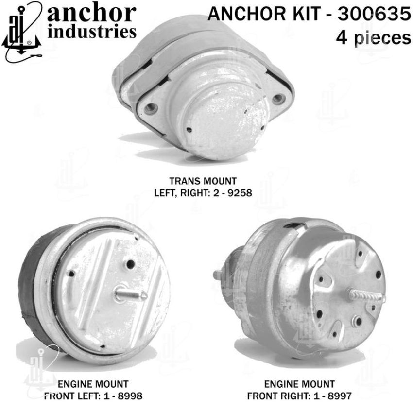 ANCHOR MOUNTS 300635 ENGINE MNT KIT