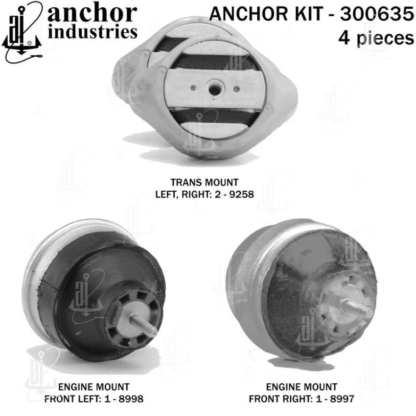 ANCHOR MOUNTS 300635 ENGINE MNT KIT