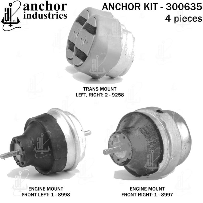 ANCHOR MOUNTS 300635 ENGINE MNT KIT