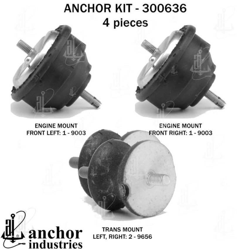 ANCHOR MOUNTS 300636 ENGINE MNT KIT