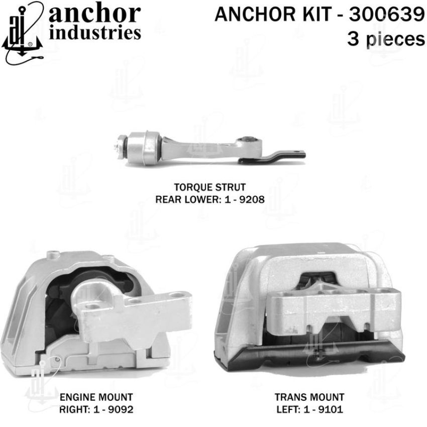 ANCHOR MOUNTS 300639 ENGINE MNT KIT