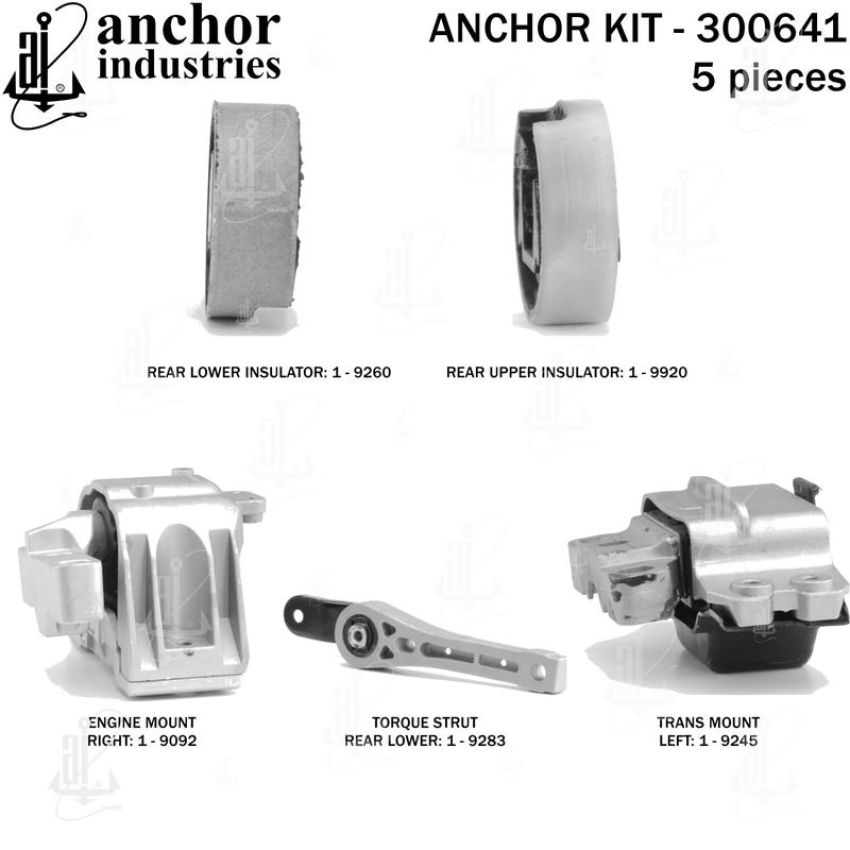 ANCHOR MOUNTS 300641 ENGINE MNT KIT