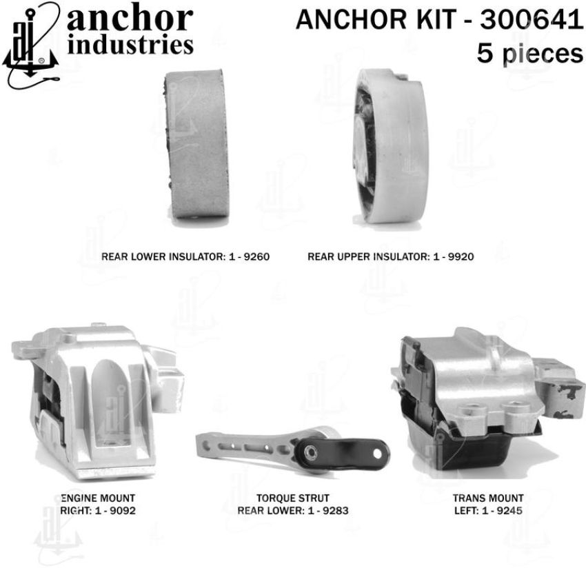 ANCHOR MOUNTS 300641 ENGINE MNT KIT