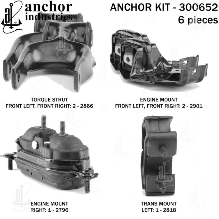ANCHOR MOUNTS 300652 ENGINE MNT KIT