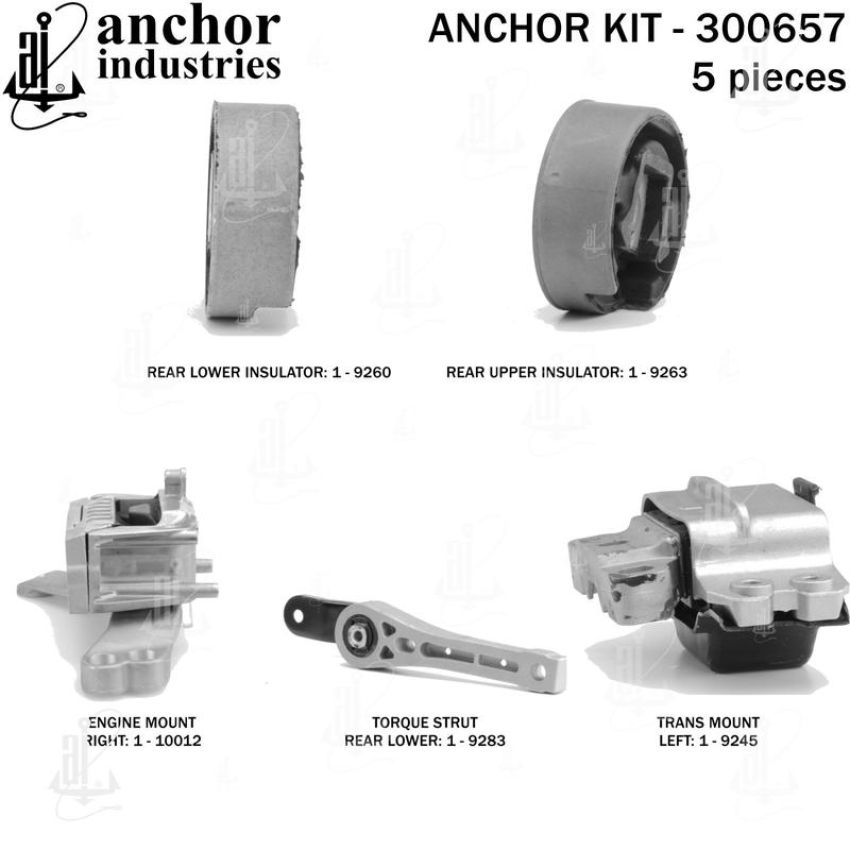 ANCHOR MOUNTS 300657 ENGINE MNT KIT