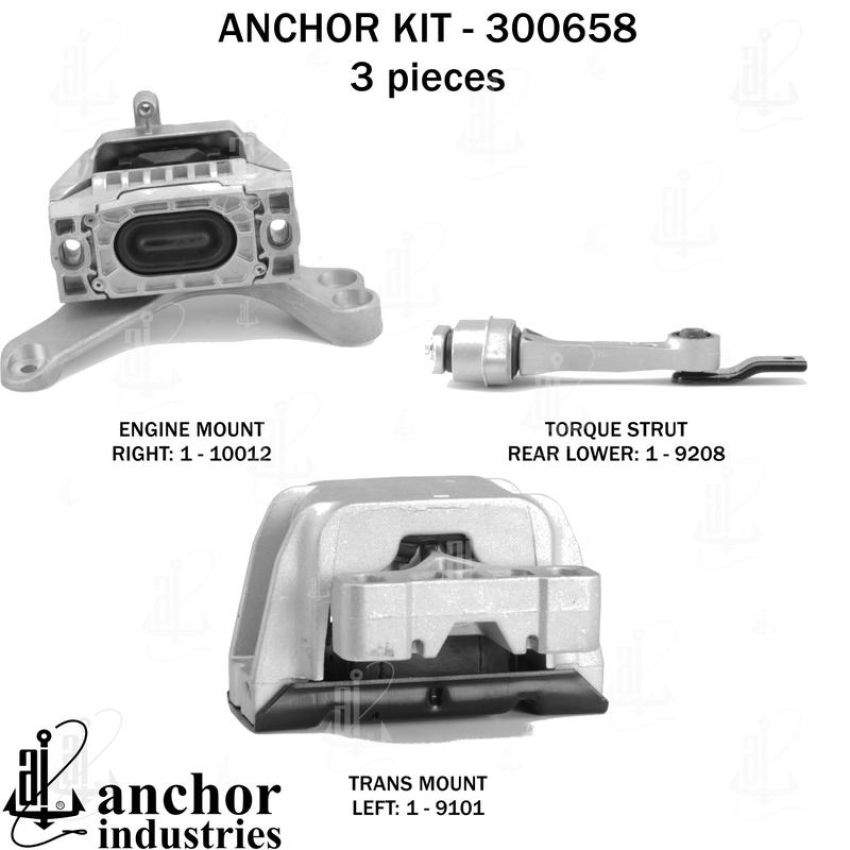 ANCHOR MOUNTS 300658 ENGINE MNT KIT