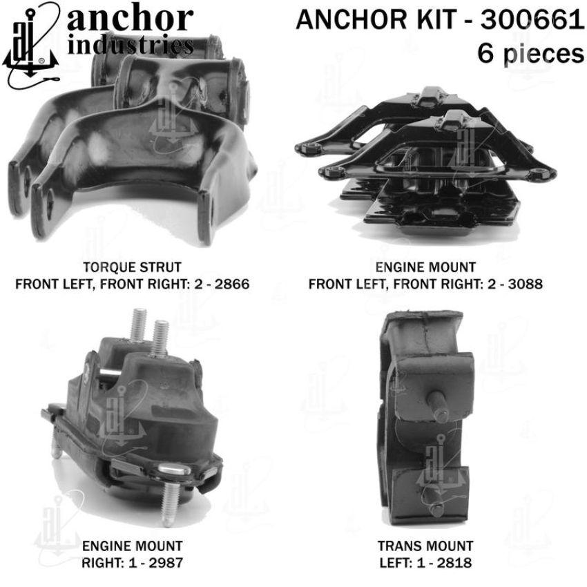 ANCHOR MOUNTS 300661 ENGINE MNT KIT