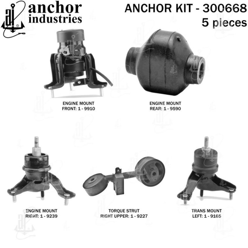 ANCHOR MOUNTS 300668 ENGINE MNT KIT