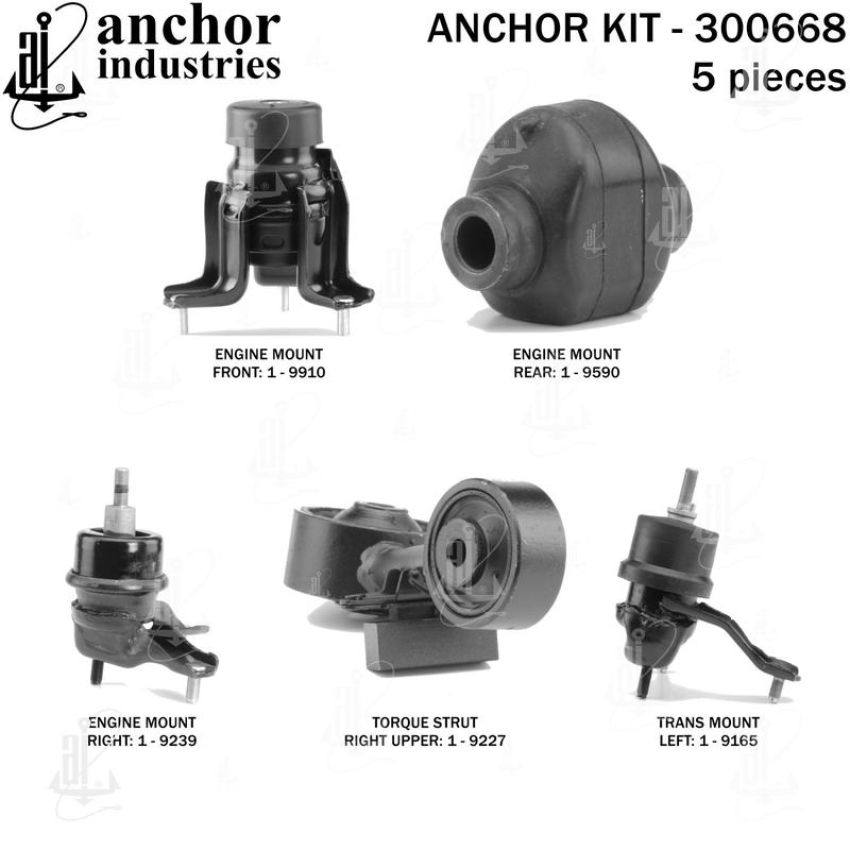 ANCHOR MOUNTS 300668 ENGINE MNT KIT