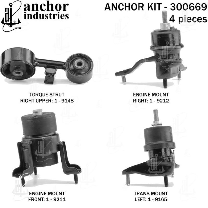 ANCHOR MOUNTS 300669 ENGINE MNT KIT