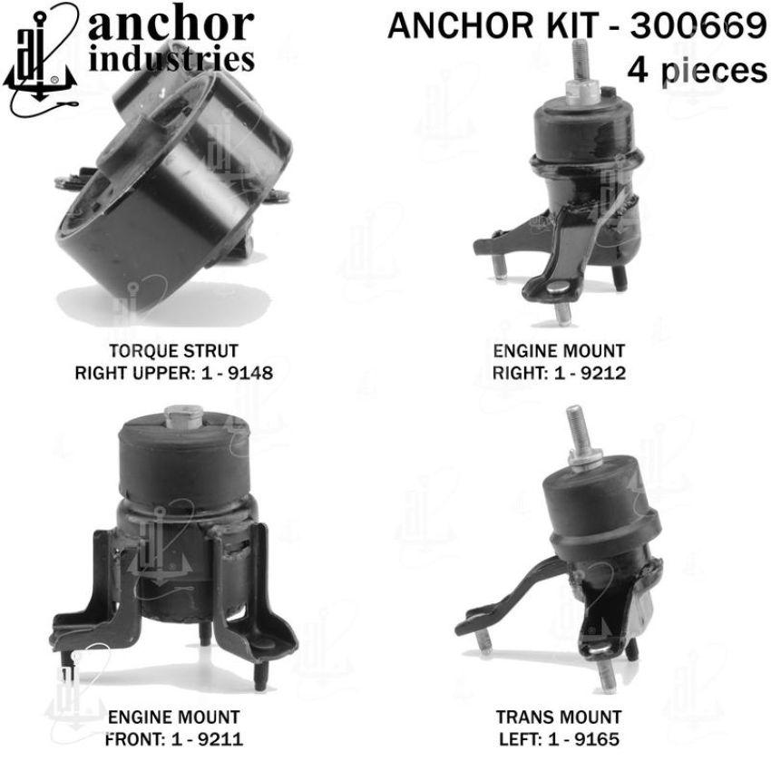 ANCHOR MOUNTS 300669 ENGINE MNT KIT