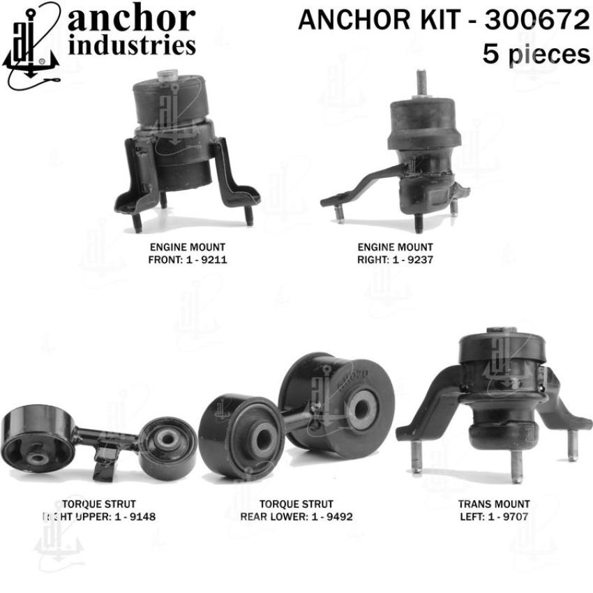 ANCHOR MOUNTS 300672 ENGINE MNT KIT