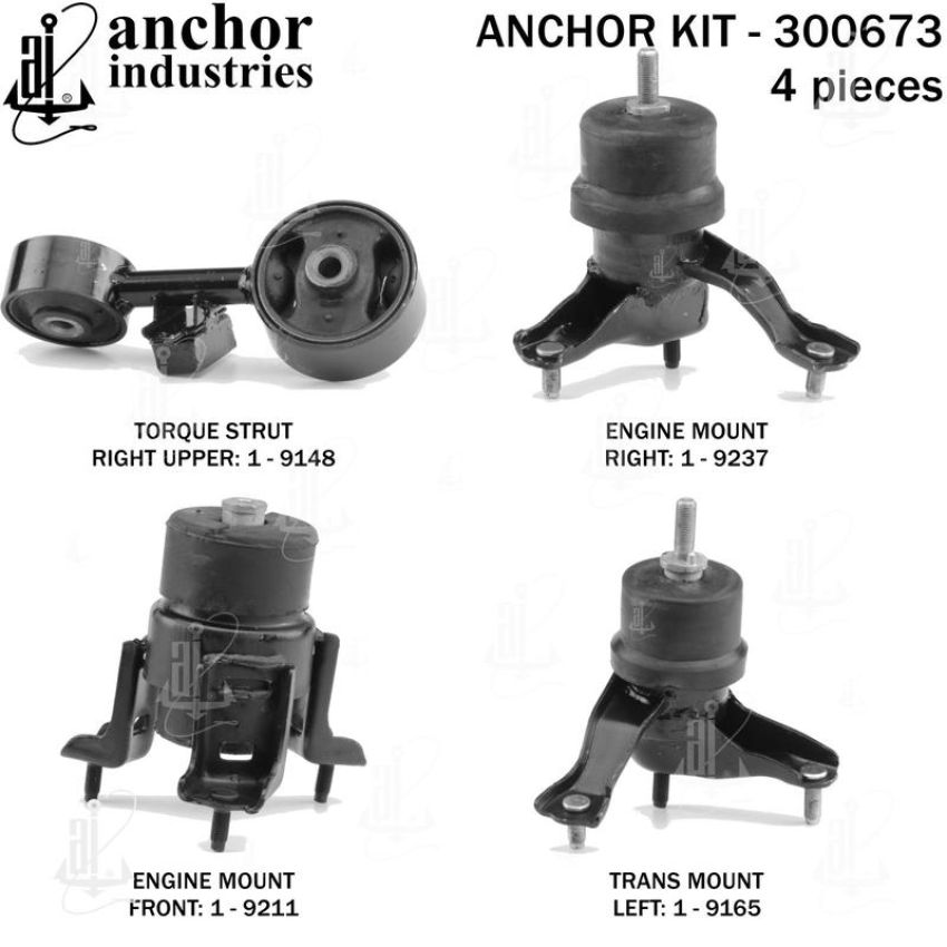 ANCHOR MOUNTS 300673 ENGINE MNT KIT