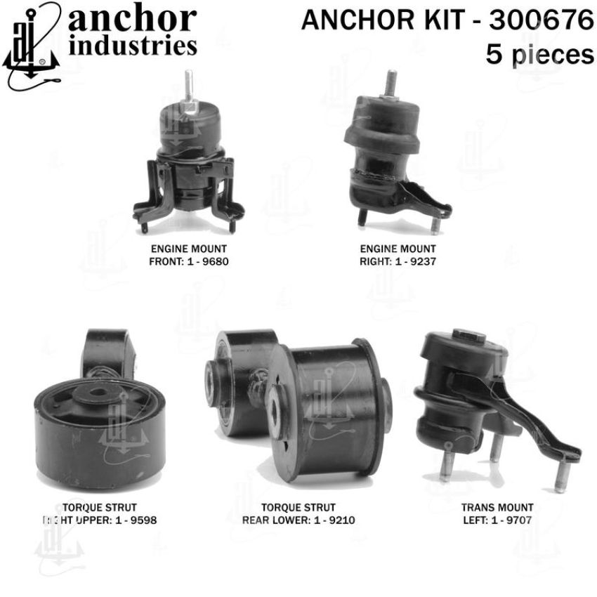 ANCHOR MOUNTS 300676 ENGINE MNT KIT
