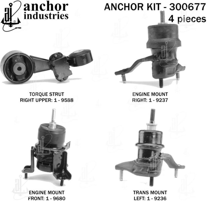 ANCHOR MOUNTS 300677 ENGINE MNT KIT