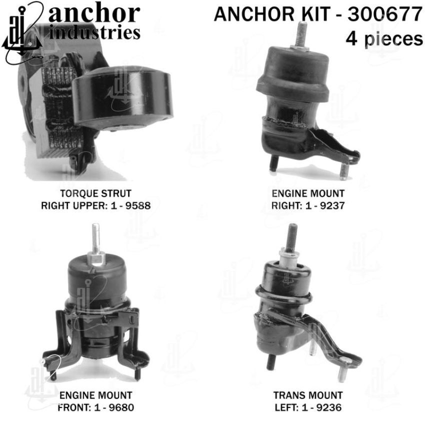 ANCHOR MOUNTS 300677 ENGINE MNT KIT