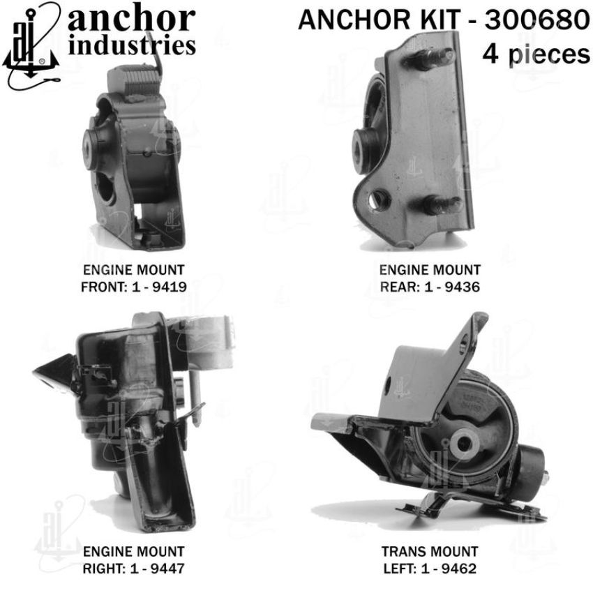 ANCHOR MOUNTS 300680 ENGINE MNT KIT