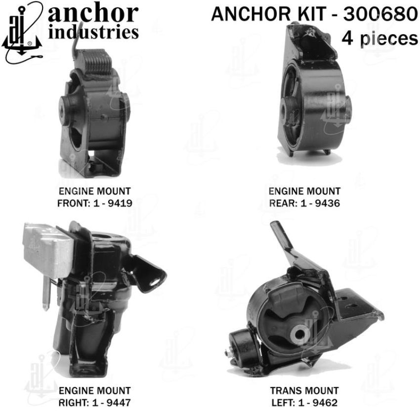 ANCHOR MOUNTS 300680 ENGINE MNT KIT