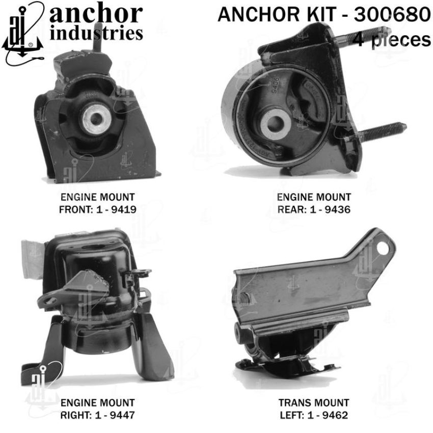 ANCHOR MOUNTS 300680 ENGINE MNT KIT
