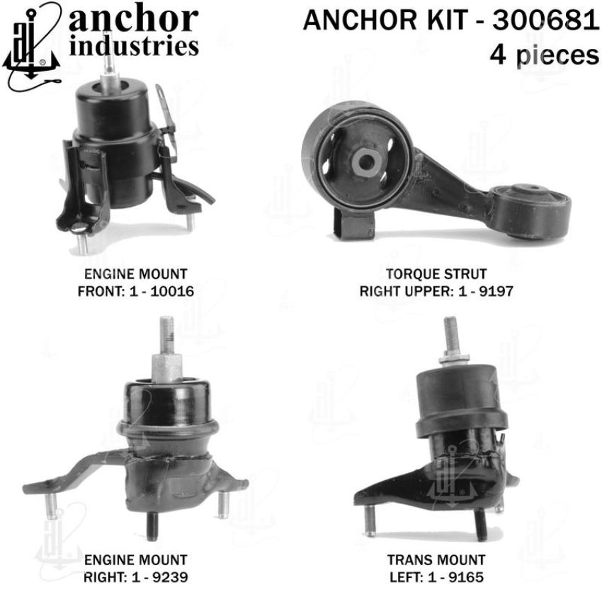 ANCHOR MOUNTS 300681 ENGINE MNT KIT