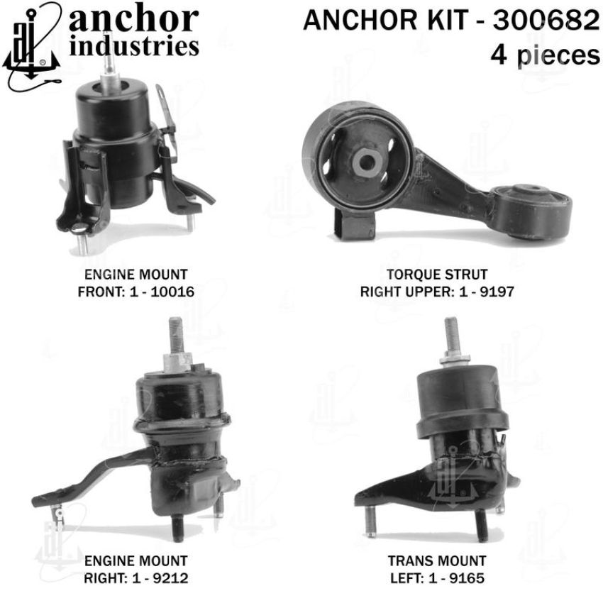 ANCHOR MOUNTS 300682 ENGINE MNT KIT